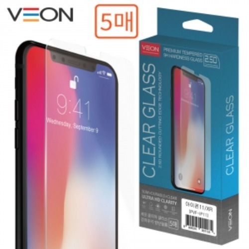[VEON]클리어 강화유리 필름(5매) - 아이폰12 LG 갤럭시 액정보호필름