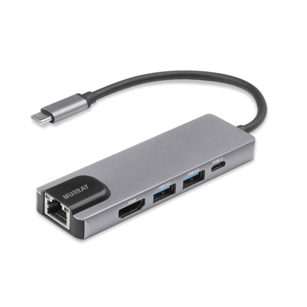 머레이 C타입,USB,LAN,HDMI 멀티허브 케이블