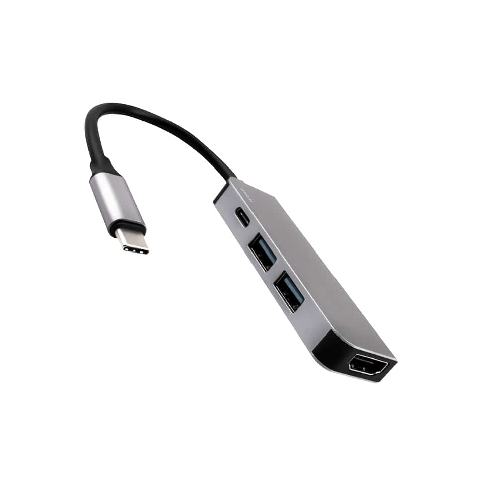 JCPAL 4포트 멀티 허브 어댑터 USB C타입 HDMI  젠더 호환 멀티 포트