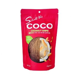 쉘위코코 두번구운 코코넛칩 칠리갈릭 40g