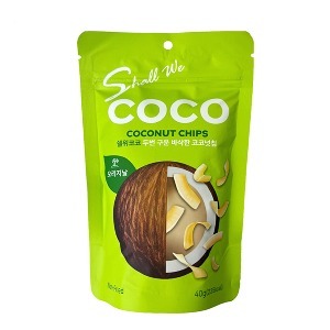 쉘위코코 두번구운 코코넛칩 오리지날 40g