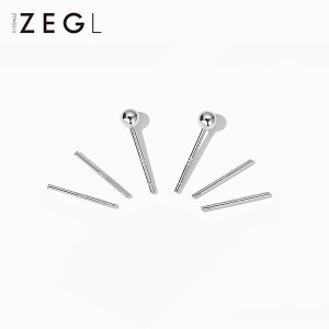ZEGL 베이직 은침 귀걸이 세트 2+1 S999실버