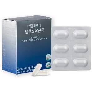 [캡슐/임산부추천] 맘엔베이비유산균 500mg 30캡슐
