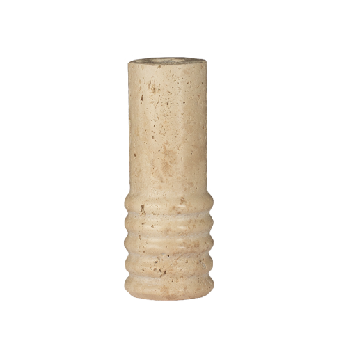 TRAVERTINE DINING CANDLE HOLDER L