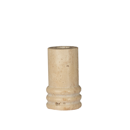 TRAVERTINE DINING CANDLE HOLDER S