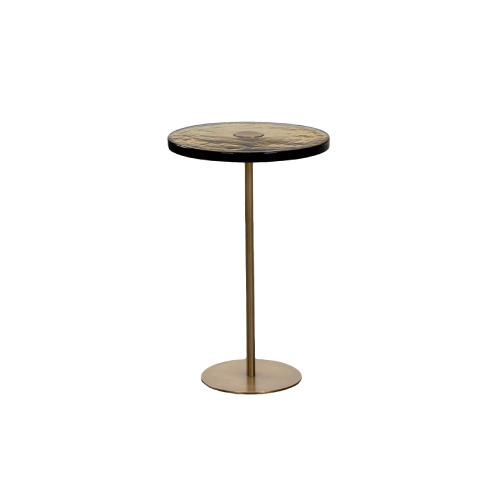 GLENS GLASS COFFE TABLE GOLD