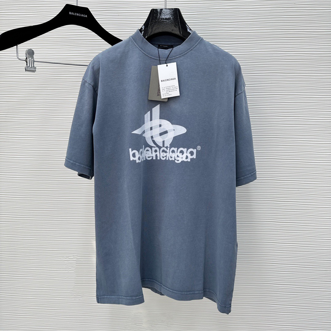 발렌시아* 오버핏 티셔츠 (블루)