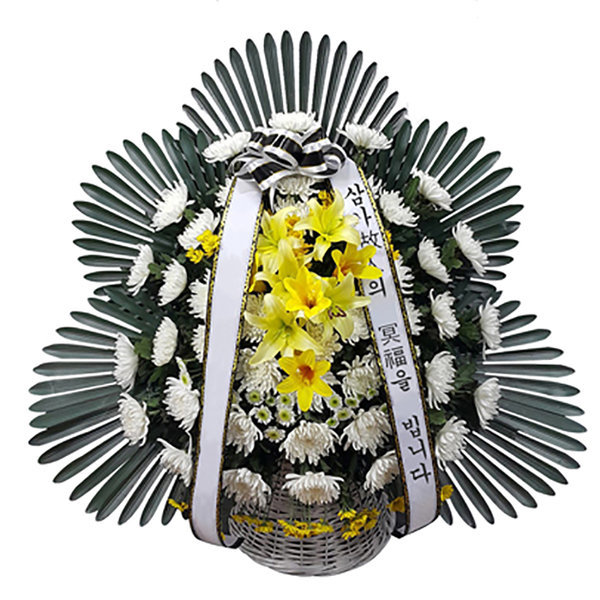 샬롬플라워 대형 영정바구니 장례 전국꽃배달