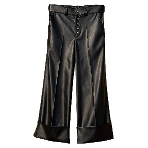 10th ECO LEATHER WIDE TROUSER