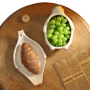 북극곰 브런치 접시 그릇 플레이트 플레이팅 빈티지식기 세트 예쁜 디저트 파스타 홈카페