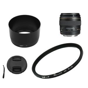 Canon EF 85mm f1.8 USM 고정 초점 렌즈 카메라 액세서리 캡 + 후드 UV