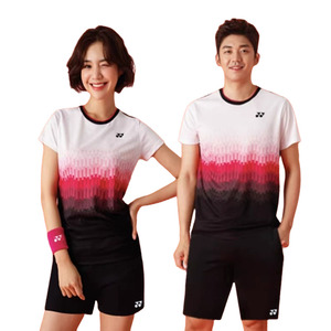 새로운 요넥스 남성용 및 여성용 배드민턴 유니폼 속건성 YONEX 수트 스포츠 티셔츠