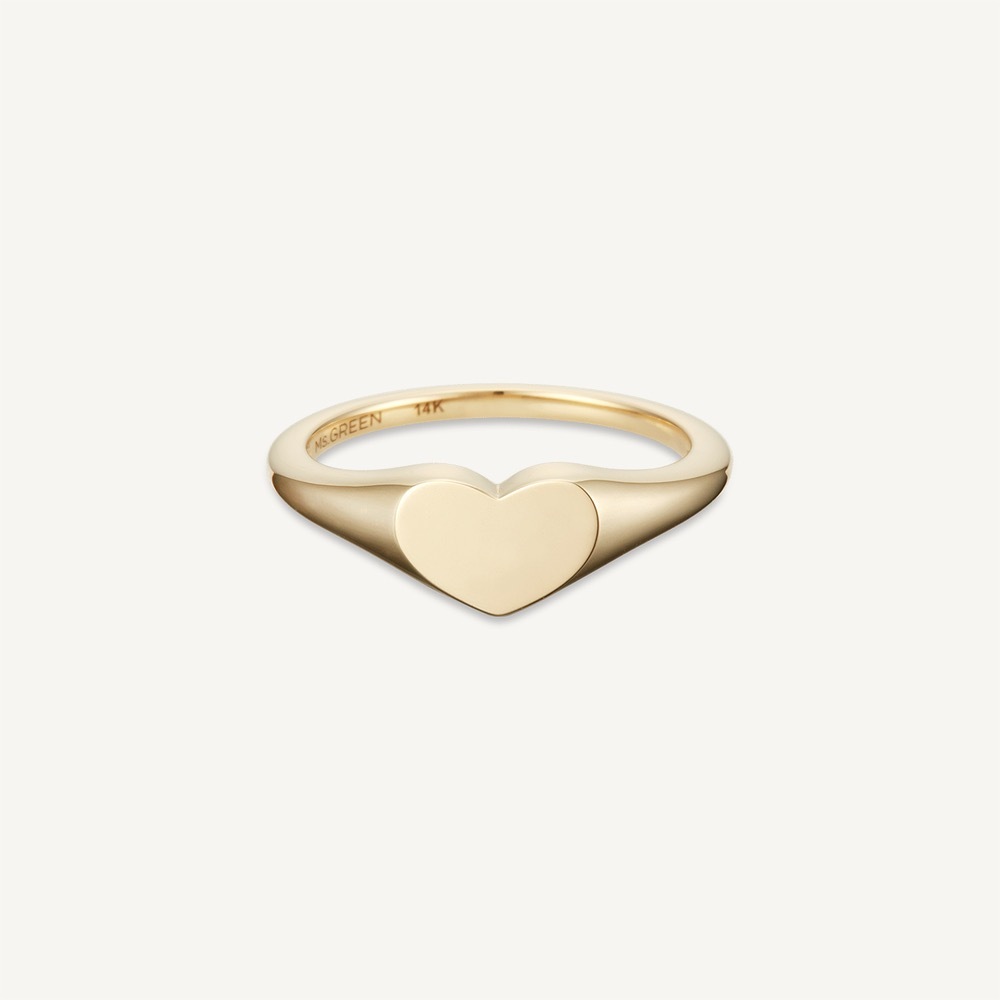 [미스그린] 러브레터 하트 반지 | LoveLetter Heart Ring