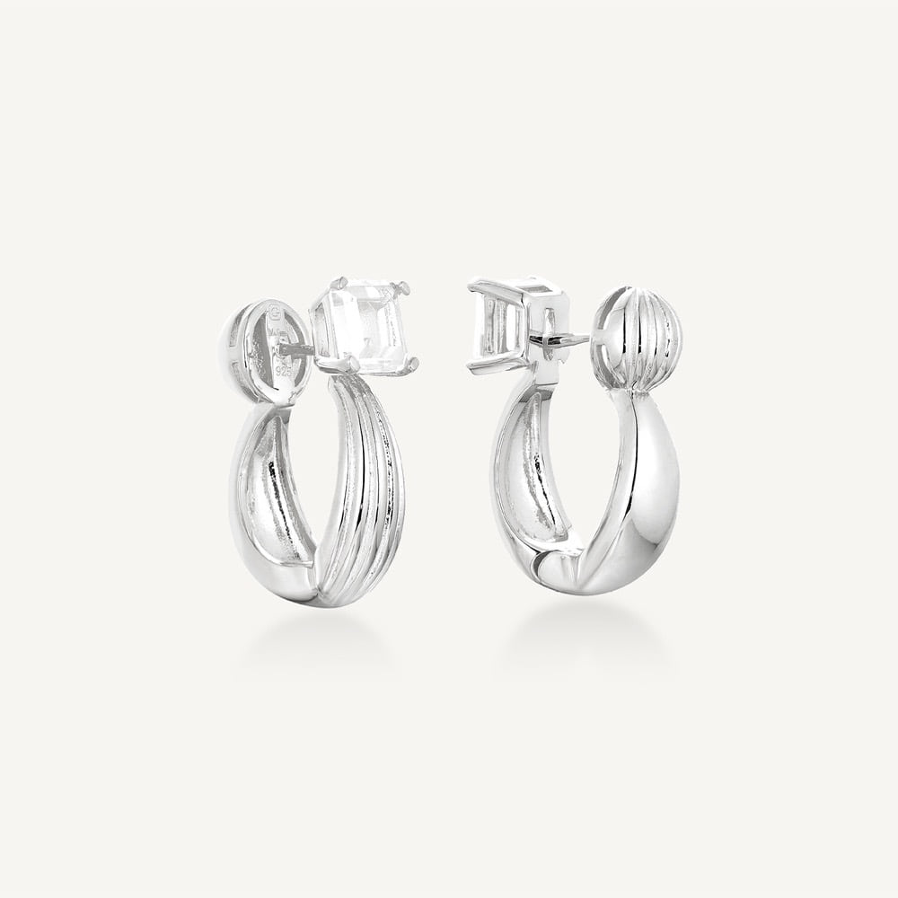 [미스그린] 쉘 앤 애셔 귀걸이 | Shell &amp; Asscher Earrings