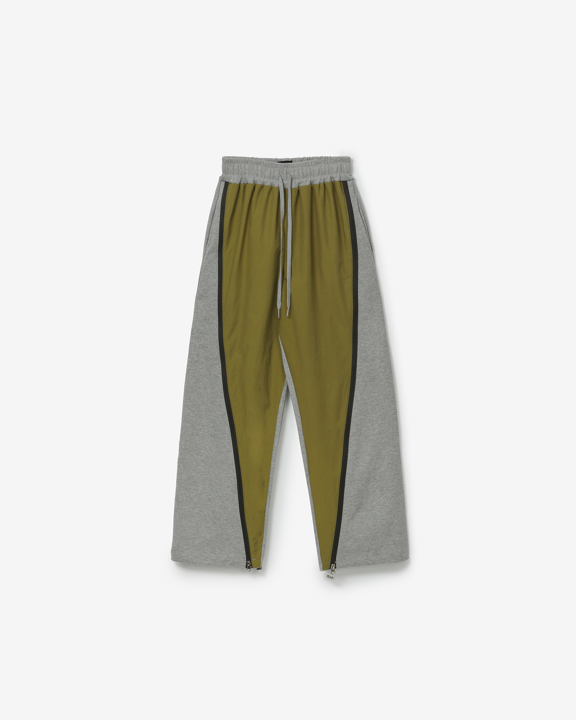 Calico set-up pants [ melange grey ]