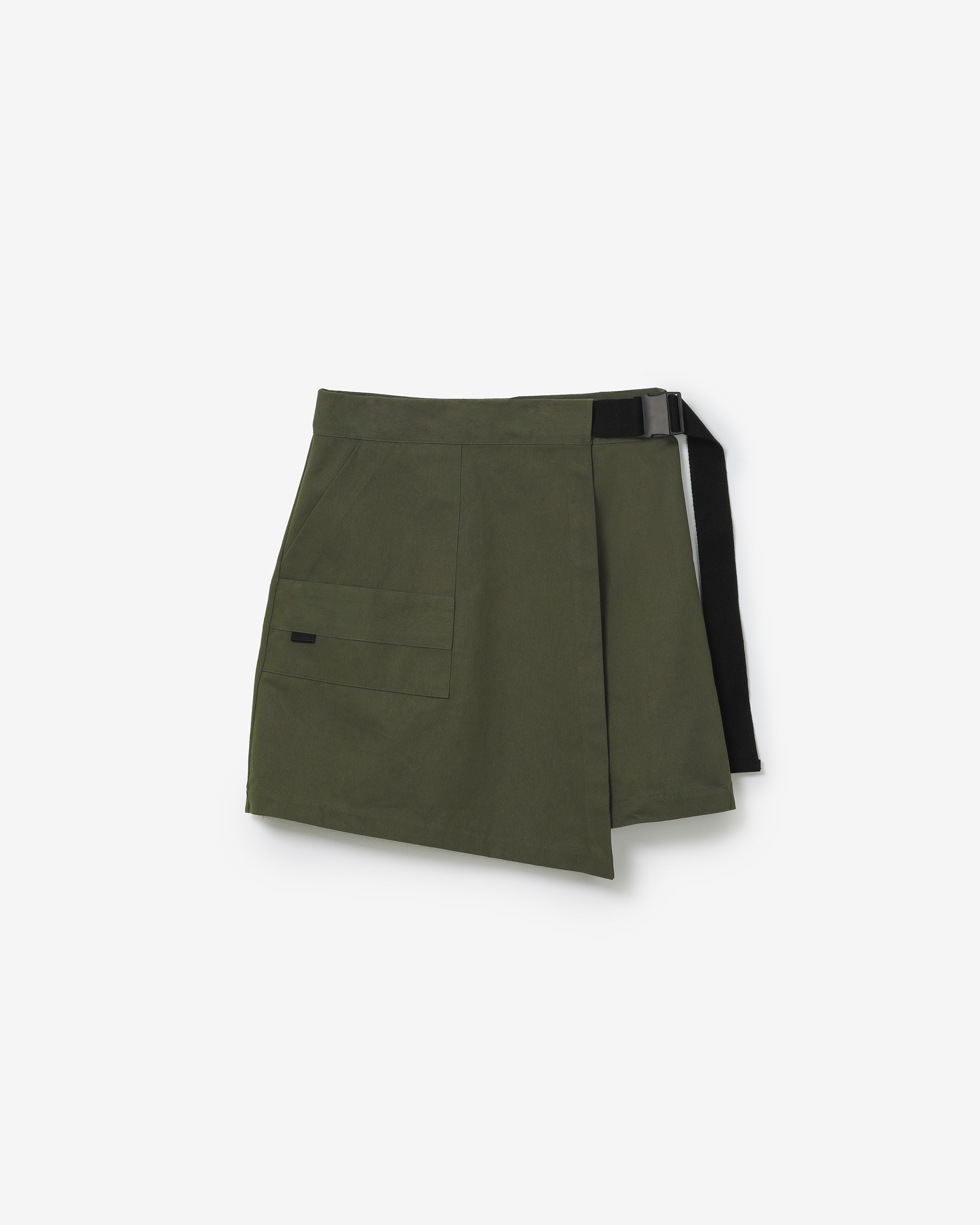 hip cargo set-up wrapskirt &amp; pants [ khaki ]