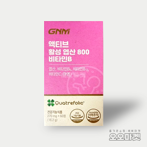 GNM자연의품격 액티브 활성 엽산 800 비타민B 270mg x 60정
