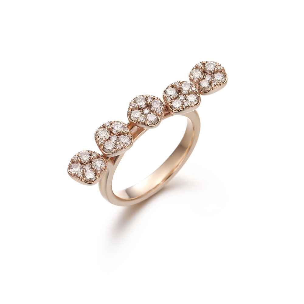 Brown Diamond Ring  [ 5point ]