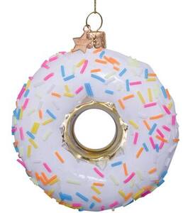 Vondels 본델스 스프링클 화이트 도넛 오너먼트  (12 cm)