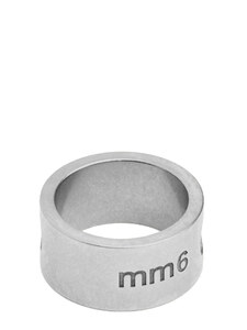 MM6 Maison Margiela 로고 인그레이빙 반지