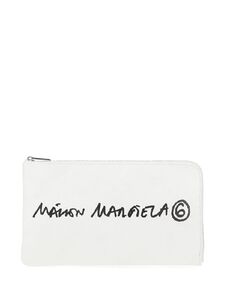 MM6 Maison Margiela 링클 폴리 로고 클러치