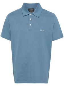 A.P.C. 남성 체스트 로고 디테일 폴로 셔츠