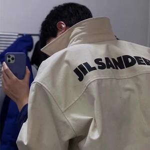 [JIL SANDER] 질샌더 23FW 백 로고 코튼 롱셔츠