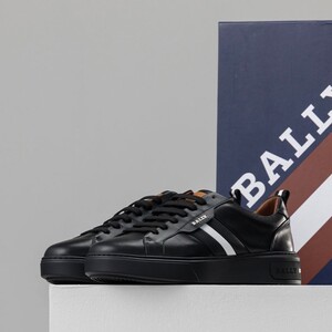 발리 [BALLY] 스니커즈 로고 logo plaque sneakers 로고 플리크 스니커즈 블랙