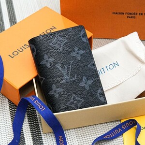 [Louis Vuitton] 루이비통 포켓 오거나이저 모노그램블랙 카드지갑