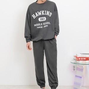 (도화)팬츠 데일리 남자 밴딩 티셔츠 트레이닝 세트 바지 캐주얼 남성 츄리닝 운동복