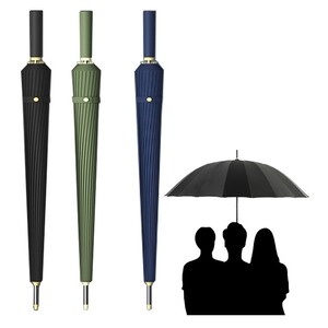 (도화)24살 원터치 장우산 자동 태풍튼튼한 자동우산 골프우산 프리미엄