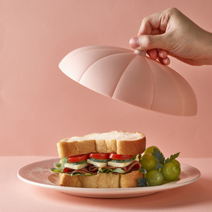 마미스테이블 [호박뚜껑 20cm] 최상급 식품용 실리콘 덮개 전자렌지 용기
