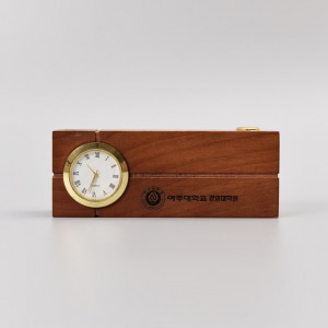 원목 명함꽂이 아나로그 시계 A-018