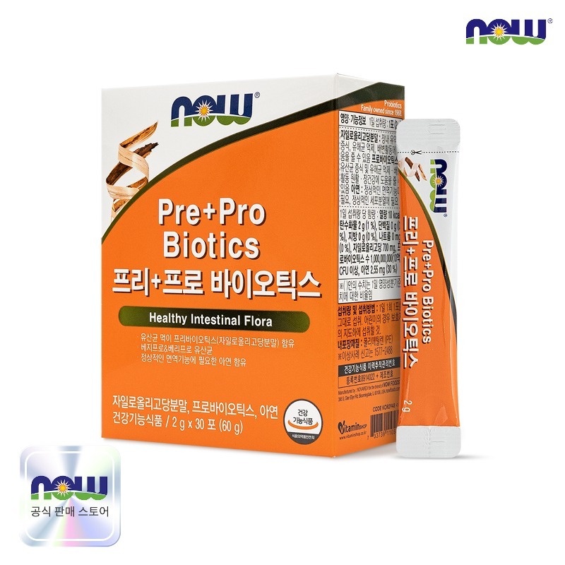 나우푸드 프리+프로 바이오틱스 30포 1박스 (1개월분)