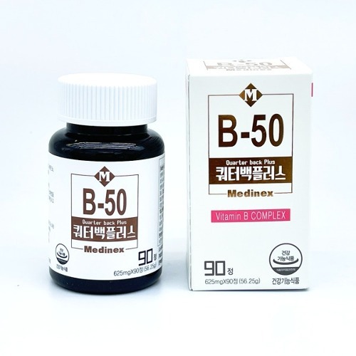 쿼터백 플러스 90캡슐(고용량 비타민 B군, 판토텐산, 나이아신, 엽산, 비오틴)