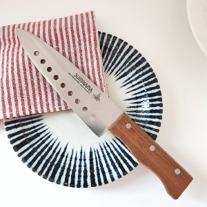 스텐 구멍식도 우드 8인치 9879 / 일본 가정용 칼 식당칼 업소용칼