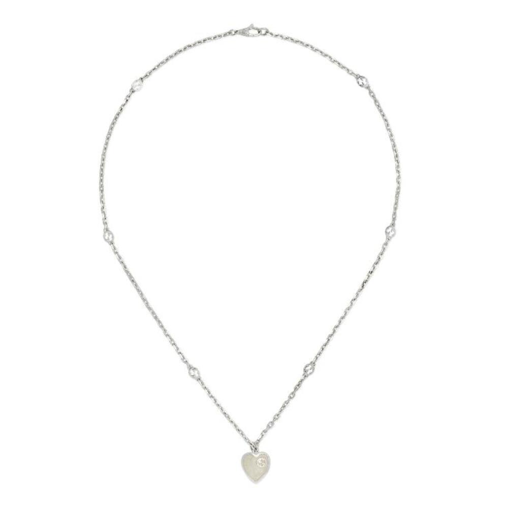 구찌 여성 목걸이 645545 J8410 1184 Gucci Heart necklace with InterlockingG