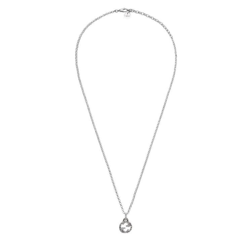 구찌 남성 목걸이 455535 J8400 0811 Interlocking G pendant necklace