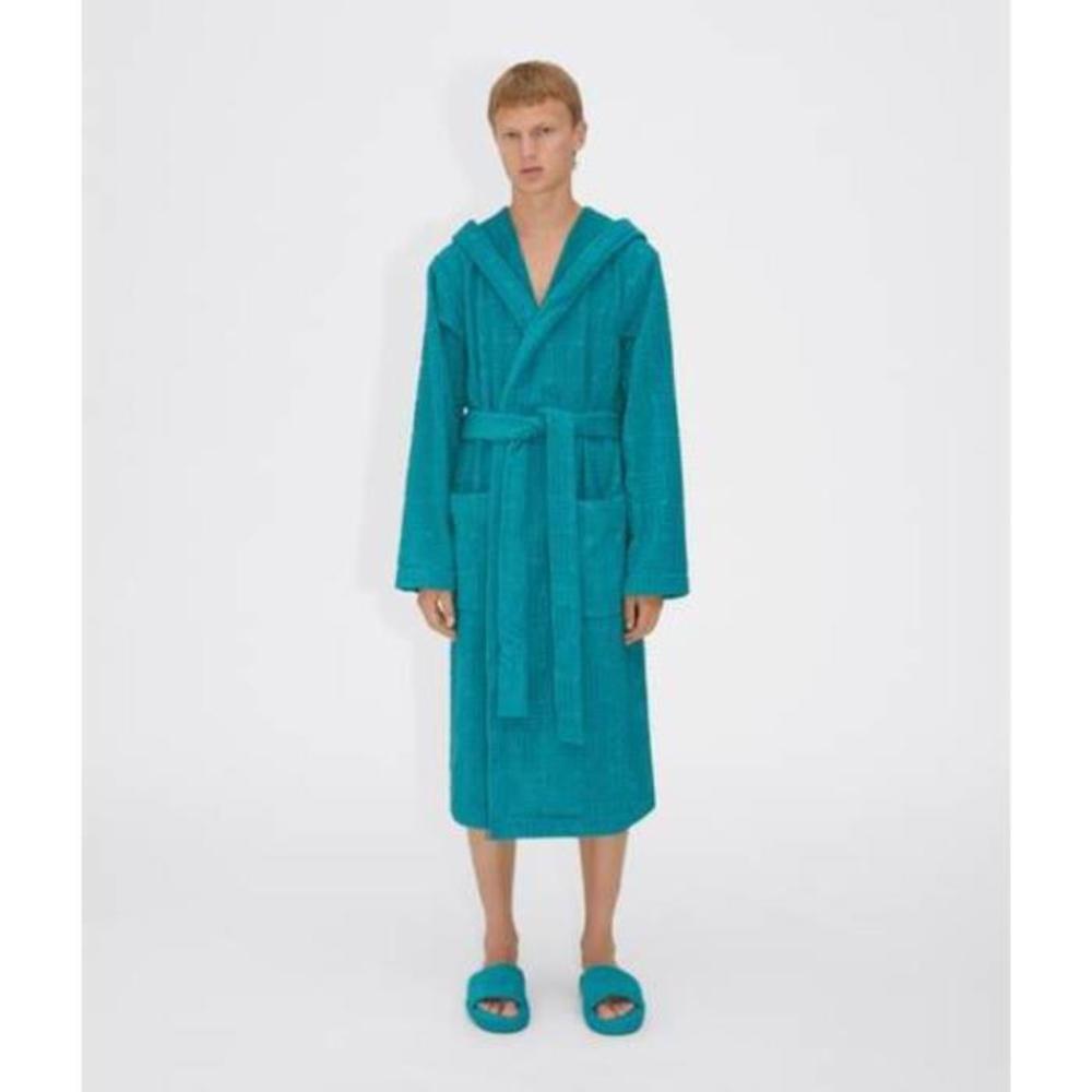 보테가베네타 남성 비치웨어 intreccio pattern cotton bathrobe 6560974V1064467