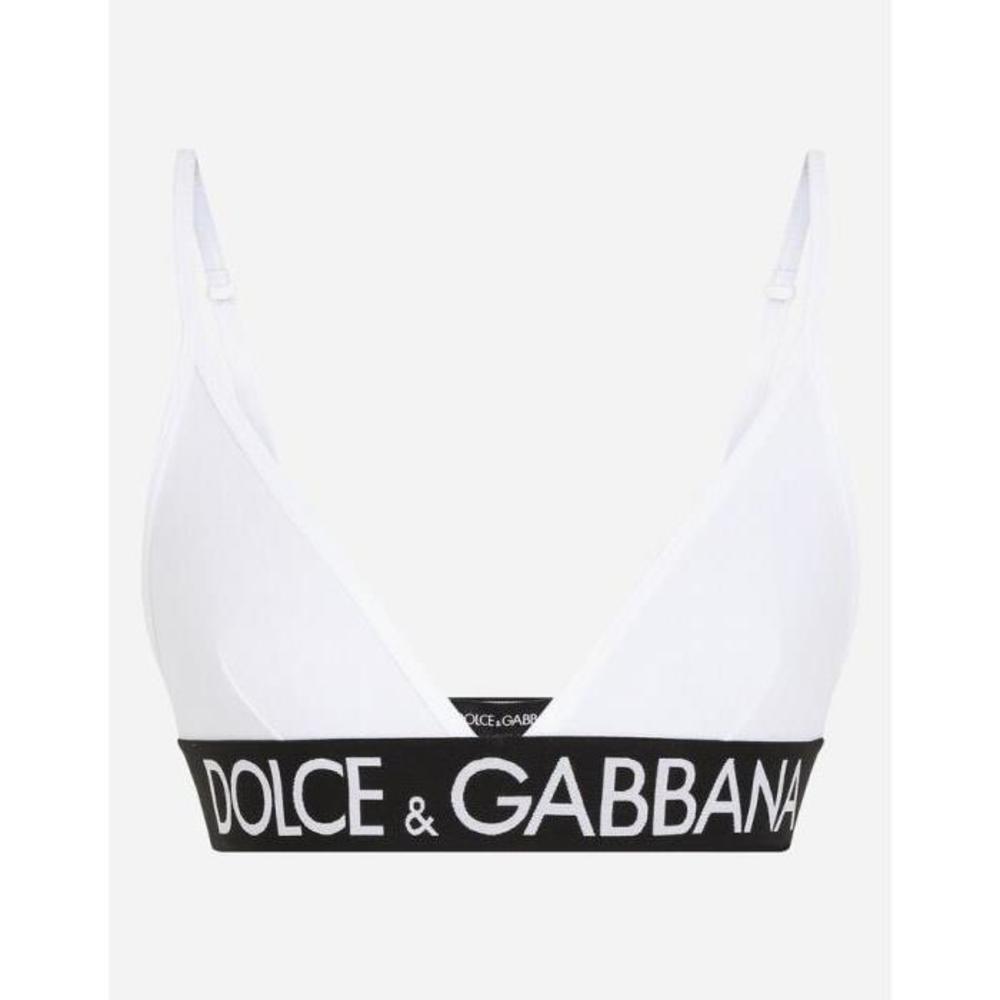 돌체앤가바나 여성 언더웨어 파자마 Jersey triangle bra with branded elastic O1A86TFUEEYW0800