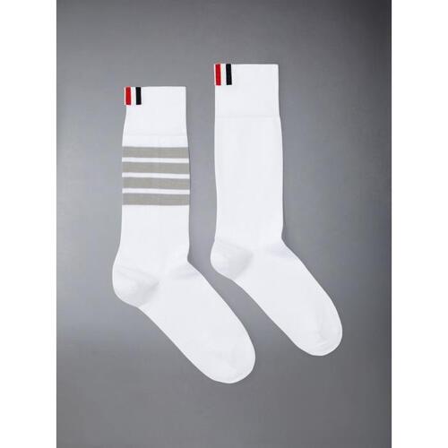 톰브라운 여성 양말 FAS020D-01690-100 4 bar stripe mid calf socks