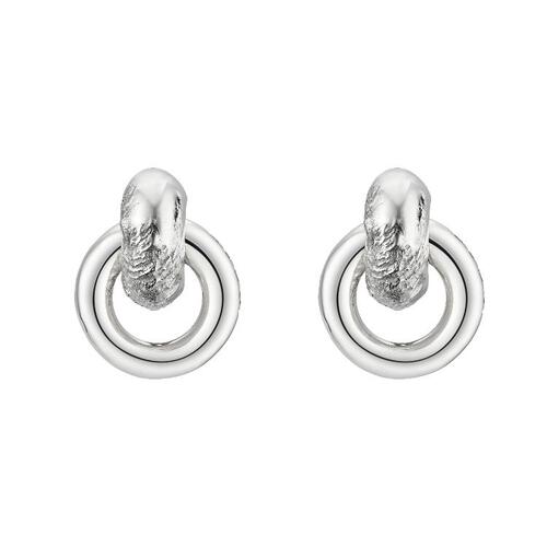 구찌 여성 귀걸이 782851 J8400 8106 Hoop earrings with textured finish