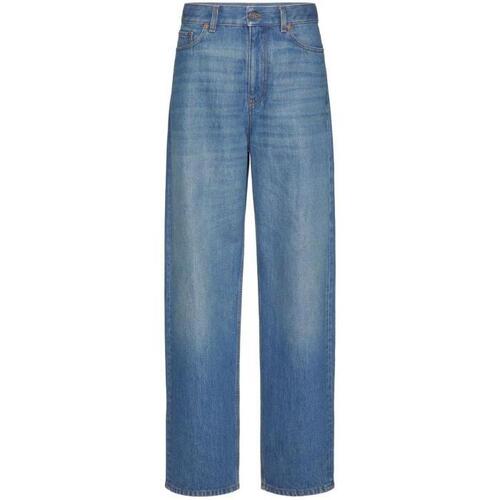 발렌티노 여성 바지 데님 Blue Wide leg Denim Jeans 19182245_BDD14V7MT