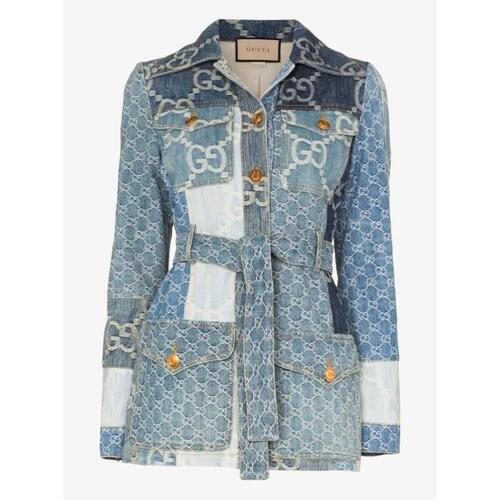 구찌 여성 자켓 블레이저 blue patchwork GG denim jacket 18631277_693153XDBZN