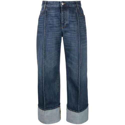 보테가베네타 여성 바지 데님 blue cropped straight leg jeans 19176679_723355V2J80