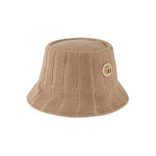 구찌 여성 모자 757912 3HAW9 9879 Wool hat with DoubleG