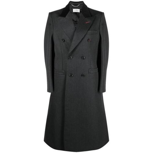 메종마르지엘라 여성 코트 Grey Double Breasted Wool Coat 18906877_SI0AA0002S48109