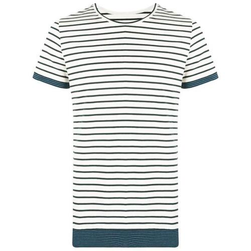 메종마르지엘라 남성 티셔츠 맨투맨 White Striped Cotton T shirt 19146490_S52GC0270STJ367