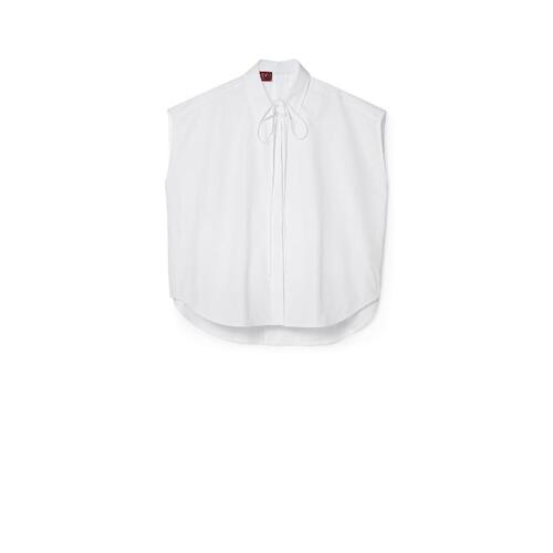 구찌 여성 블라우스 셔츠 781527 ZAQMF 9000 Cotton shirt with Gucci embroidery