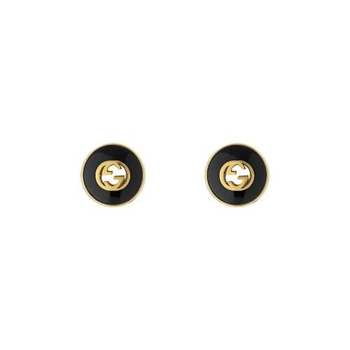 구찌 여성 귀걸이 786554 J85F0 8030 Gucci Interlocking 18k stud earrings